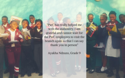 PricewaterhouseCoopers (PwC) Donates Stationery to Nyanga Branch